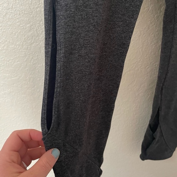 Free People Movement High Waisted Cut Out Grey Leggings Tights - Picture 4 of 6